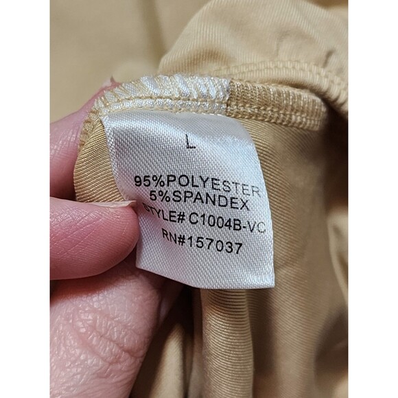 Et Clet Womens Large Beige Bodysuit Stretch Comfy Compression Neutral Minimalist - Picture 11 of 16